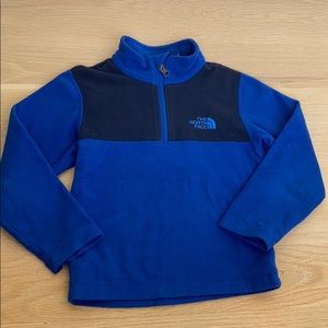 Boys Northface Fleece half zip pullover jacket